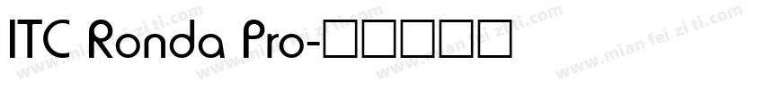 ITC Ronda Pro字体转换